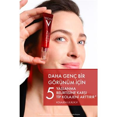 Vichy Liftactiv Collagen Specialist Göz Çevresi Kremi 15 ml – Yaşlanma Karşıtı, Sıkılaştırıcı ve Kolajen Destekli Bakım