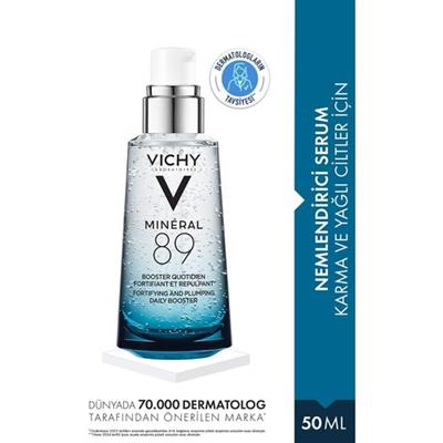 Vichy Nemlendirici Yüz Serumu %89 Volkanik Su ve Hyaluronik Asit ile Cilt Bariyerini Güçlendirici 50 ml – Tüm Cilt Tipleri