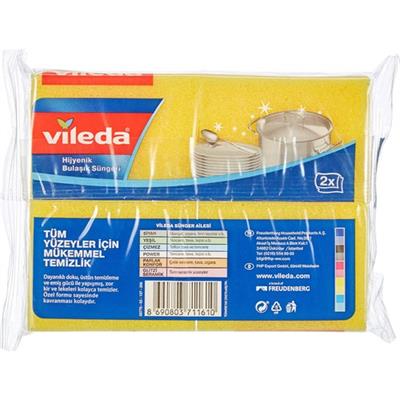 Vileda 2 Paket 2li Yeşil Klasik Düz Sünger
