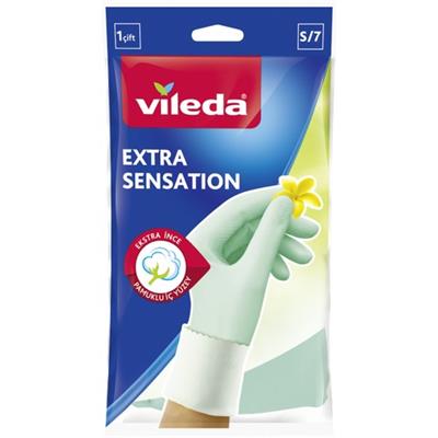 Vileda Extra Sensation Temizlik Eldiven (Küçük)