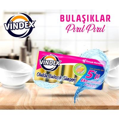 Vindex 5li Eko Sünger Oluklu