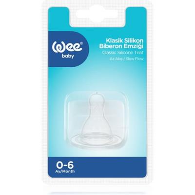 Wee Baby Biberon Emziği Silikon Malzeme ile Az Akış 0-6 Ay Bebekler için