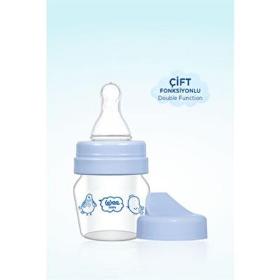 Wee Baby Mini Cam Alıştırma Bardağı 30 ml Sızdırmaz Kapak Ergonomik Tasarım 0-6 Ay Bebekler İçin