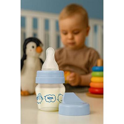 Wee Baby Mini Cam Alıştırma Bardağı 30 ml Sızdırmaz Kapak Ergonomik Tasarım 0-6 Ay Bebekler İçin