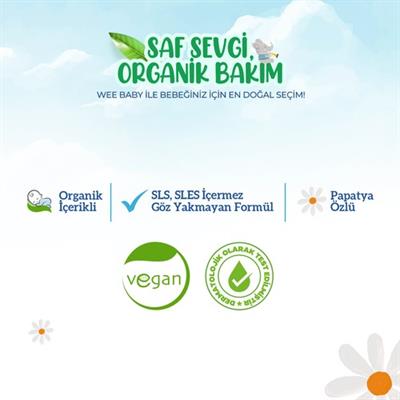 Wee Baby Organik Bebek Şampuanı (Vegan) 750 ml