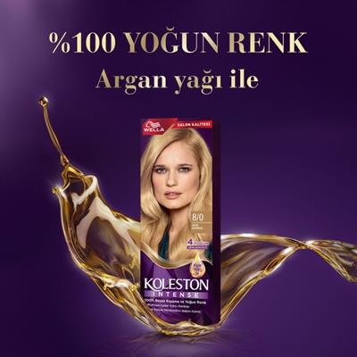 Wella Koleston Intense Amonyaksız Saç Boyası - Altın Bakır Kumral, Yoğun Renk Koruma ve Parlaklık Kompleksi