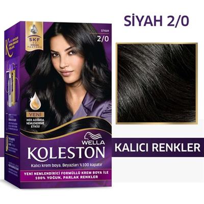 Wella Koleston Kit Saç Boyası 2/0 Siyah