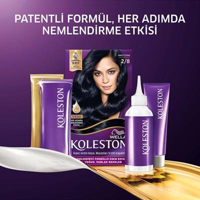 Wella Koleston Kit Saç Boyası 2/8 Mavi Siyah