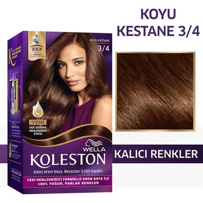 Wella Koleston Kit Saç Boyası 3/4 Koyu Kestane