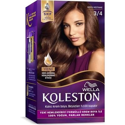 Wella Koleston Kit Saç Boyası 3/4 Koyu Kestane