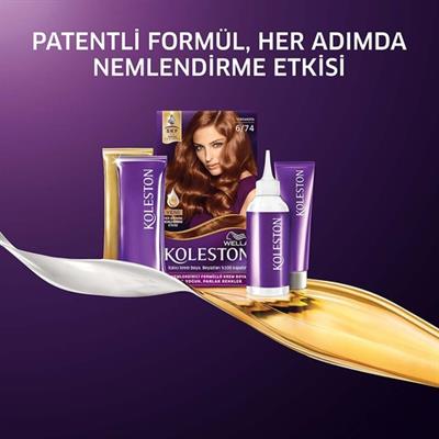 Wella Koleston Kit Saç Boyası 6/74 Koyu Amber Kumral