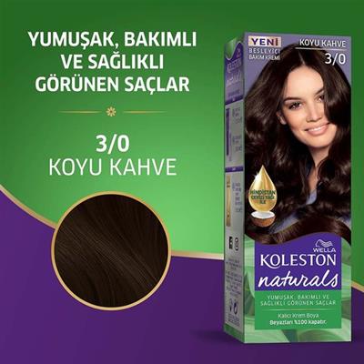 Wella Koleston Naturals 3/0 Koyu Kahve