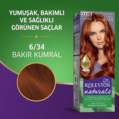 Wella Koleston Naturals 6/34 Bakır Kumral