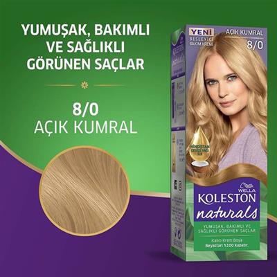 Wella Koleston Naturals 8/0 Açık Kumral