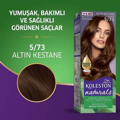 Wella Koleston Naturals Altın Kestane Saç Boyası – Amonyaklı, Kalıcı Renk ve Bitkisel Yağ Kompleksi ile Canlı Görünüm