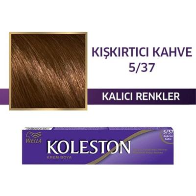 Wella Koleston Saç Boyası - Kışkırtıcı Kahve 5/37, Canlı Renkler ve Uzun Süre Kalıcı Parlaklık