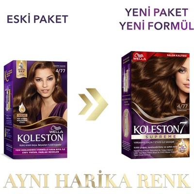 Wella Koleston Supreme Kit  4/77 Kadife Kahve