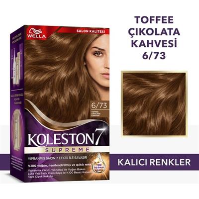 Wella Koleston Supreme Kit 6/73 Toffee Çikolata Kahvesi