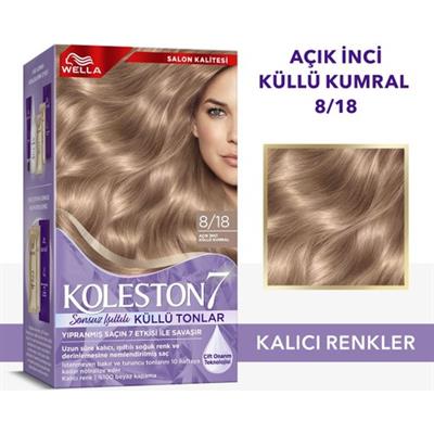 Wella Koleston Supreme Kit 8/18 Açık Inci Küllü Kumral