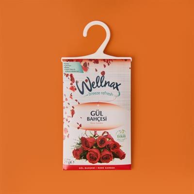 Wellnax Dolap ve Çekmece Koku Kesesi - Gül Bahçesi - 21 gr