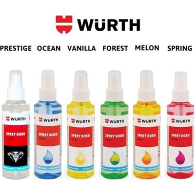 Würth Oto Sprey Koku - Taze Kavun Aromalı Doğal Ferahlatıcı, Uzun Süreli Kötü Koku Giderici, 170 ml