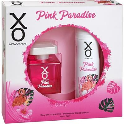 Xo Pink Paradise For Woman Set EDT 100 ml + Ded 150 ml