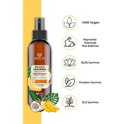 Yavaş Uzayan Saçlara Özel Niacinamide Ve Vegan Keratin Içeren Banana Saç Spreyi 150 ml