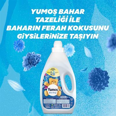 Yumoş Çamaşır Yumuşatıcısı Bahar Tazeliği 3 Lt