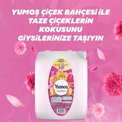 Yumoş Çamaşır Yumuşatıcısı Çiçek Bahçesi 5 Lt