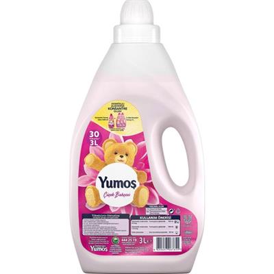 Yumoş Çamaşır Yumuşatıcısı Çiçek Bahçesi 3 Lt