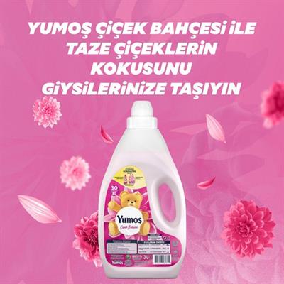 Yumoş Çamaşır Yumuşatıcısı Çiçek Bahçesi 3 Lt