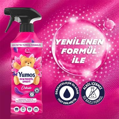 Yumoş Ev veTekstil Spreyi Orkide Yıkanması Zor Eşyalar İçin 450 ml
