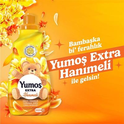 Yumoş Extra Konsantre Çamaşır Yumuşatıcı Hanımeli 1440 ml 60 Yıkama