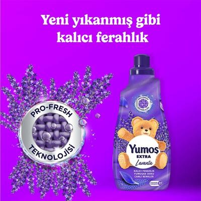Yumoş Extra Konsantre Çamaşır Yumuşatıcı Lavanta 1440 ml 60 Yıkama