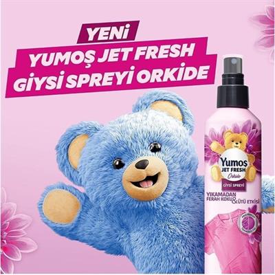 Yumoş Jet Fresh Giysi Spreyi Lilyum 3 x 200 ml Orkide 3 x 200 ml