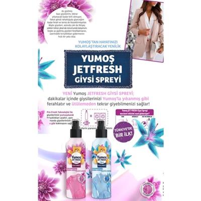 Yumoş Jet Fresh Giysi Spreyi Lilyum 3 x 200 ml Orkide 3 x 200 ml