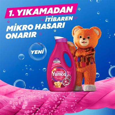 Yumoş Sıvı Çamaşır Deterjanı Canlandırıcı Terapi Siyahlar İçin 1690 ml