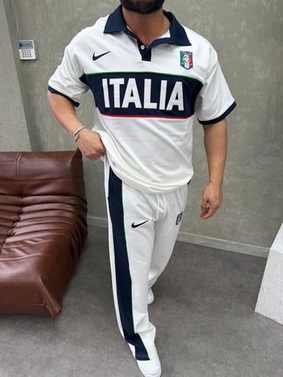  ITALIA BEYAZ EŞOFMAN TAKIMI