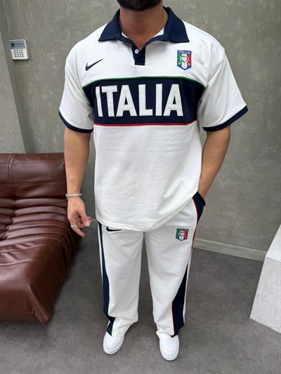  ITALIA BEYAZ EŞOFMAN TAKIMI