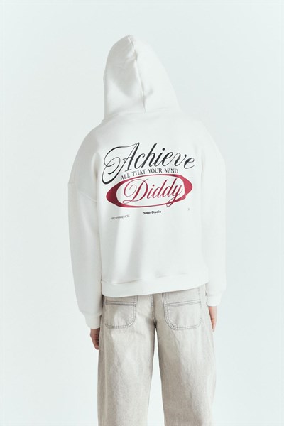 ACHİEVE DIDDY BASKILI PREMİUM OVERSİZE HOODİE