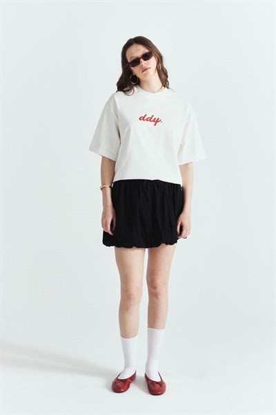 DDY KIRMIZI PREMİUM BASKILI OVERSİZE TSHIRT
