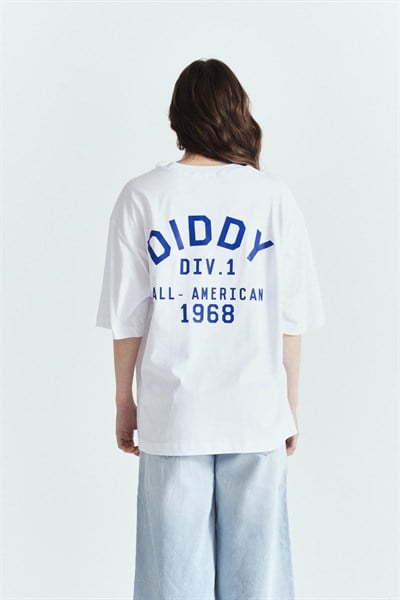 DİDDY ALL-AMERİCAN PREMİUM SIRT BASKILI OVERSİZE  TSHIRT