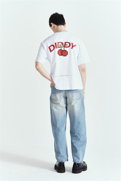 DIDDY CHERRY BASKILI PREMİUM OVERSİZE TSHIRT