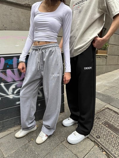 DIDDY Premium Paça Lastikli Oversize Eşofman siyah 