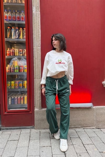 DIDDY Premium Paça Lastikli Oversize Eşofman yeşil