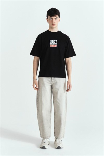 DİDDY STUDİOS SECURTY PREMİUM BASKILI OVERSİZE TSHIRT