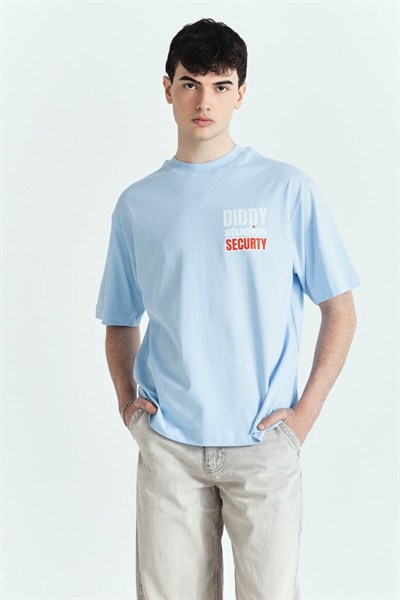 DİDDY STUDİOS SECURTY PREMİUM BASKILI OVERSİZE TSHIRT