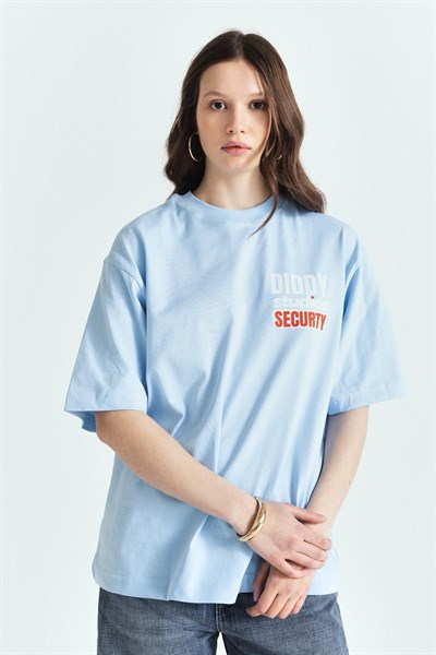 DİDDY STUDİOS SECURTY PREMİUM BASKILI OVERSİZE TSHIRT