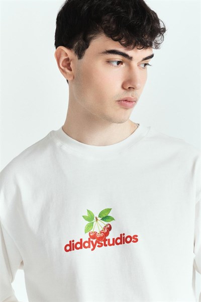 DİDDYSTUDİOS CHERRY BASKILI PREMİUM OVERSİZE LONG SLEEVE