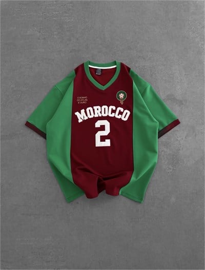 FAS  MOROCCO 2 NAKIŞLI OVERSİZE TSHİRT